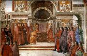 GHIRLANDAIO, Domenico Angel Appearing to Zacharias Spain oil painting artist